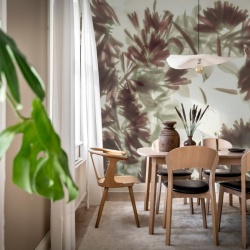 Fototapet, Blurry Honeysuckle, Green, Rebel Walls
