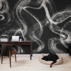 Fototapet, Blurry Stripes, Black, Rebel Walls - Img 4