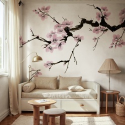 Fototapet, Blush of Spring, Pink, Rebel Walls