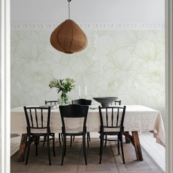 Fototapet, Bold Dahlia, Beige, Rebel Walls - Img 3