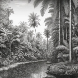 Fototapet Botanic Bosquet Polynesie Rêve BP105