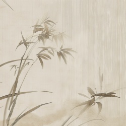 Fototapet Botanic Marron et Beige Silence Rêve MS208
