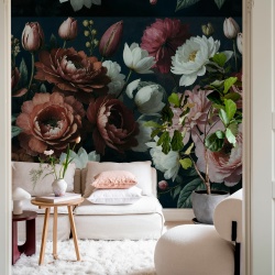 Fototapet, Bouquet in Bloom, Dark, Rebel Walls