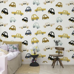 Fototapet, Cars, Pastel, Rebel Walls - Img 3