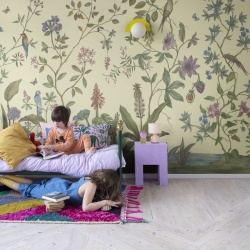 Fototapet, Chinoiserie, Yellow, Rebel Walls