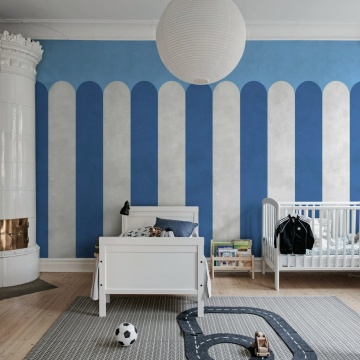 Fototapet, Circus Stripes, Blueberry, Rebel Walls - Img 3