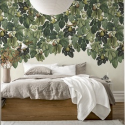 Fototapet, Dangling Figs, Green, Rebel Walls