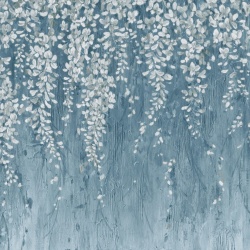 Fototapet, Draped Blossoms, Dark Blue, Rebel Walls - Img 2