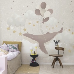 Fototapet, Dreamy Whale, Rebel Walls