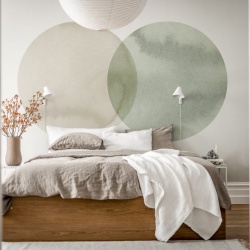 Fototapet, Eclipse, Beige Green, Rebel Walls