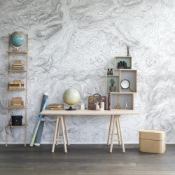 Fototapet, Elevation Lines, White, Rebel Walls - Img 4