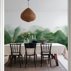 Fototapet, Emerald Leaves, Rebel Walls - Img 3
