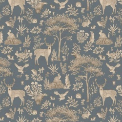 Fototapet Fantastic Forest - Vintage Blue, Kikki Belle - Img 2