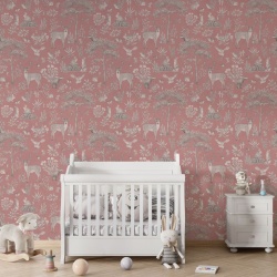 Fototapet Fantastic Forest - Vintage Pink, Kikki Belle - Img 3
