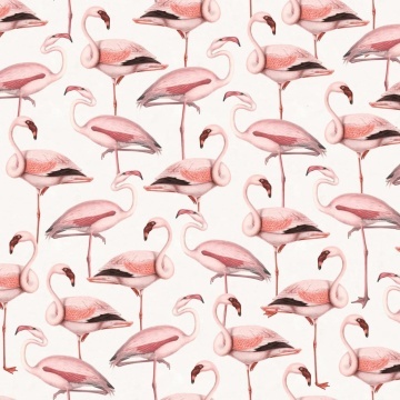 Fototapet, Flamingos, Soft Pink, Rebel Walls - Img 2