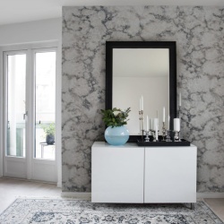 Fototapet, Flow, White, Rebel Walls