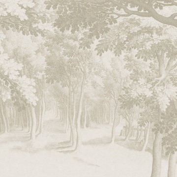 Fototapet, Forest Engraving, Beige, Rebel Walls - Img 2
