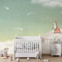 Fototapet Fox on the Moon - Green, Oliver Robins - Img 3