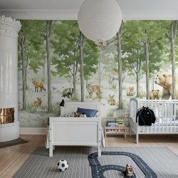 Fototapet, Friendly Forest, Green, Rebel Walls