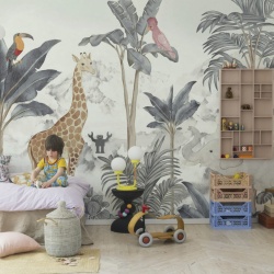 Fototapet, Friends of the Jungle, Blue, Rebel Walls - Img 5