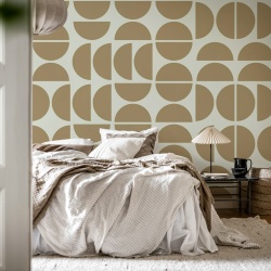 Fototapet, Geometry Shapes, Beige, Rebel Walls