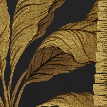 Fototapet, Golden Palms, Black, Rebel Walls - Img 4