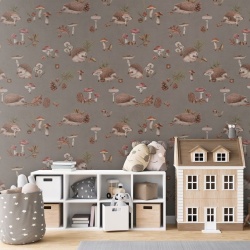 Fototapet Happy Hedgehog - Brown, Kikki Belle - Img 3
