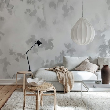 Fototapet, Hazy Leaves, White, Rebel Walls - Img 3