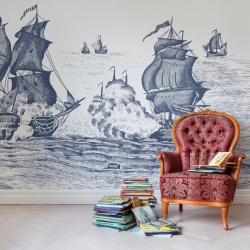 Fototapet, High Seas, Henderson Blue, Rebel Walls - Img 4