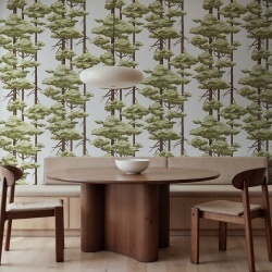 Fototapet, Highland Pines, Blue, Rebel Walls