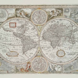 Fototapet Historical Map Papyrus, Coordonne - Img 2