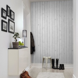 Fototapet, Horizontal Boards, White, Rebel Walls - Img 10