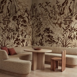 Fototapet, Ink Horizon, Brown, Rebel Walls
