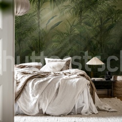 Fototapet, Jungle Shade, Green, Rebel Walls