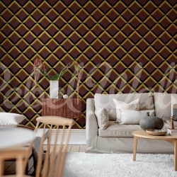 Fototapet, Lattice, Burgundy, Rebel Walls