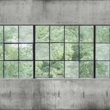 Fototapet lavabil, Concrete Wall Windows 9514W - Img 4