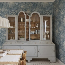 Fototapet lavabil, Forest Toile, Blue, Sandberg