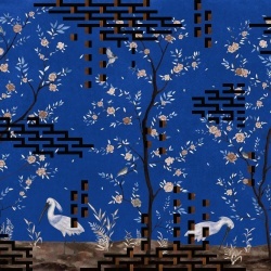 Fototapet lavabil Tetris Chinoiseries, Blue, TresTintas - Img 2
