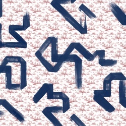 Fototapet lavabil Toile Strokes, Garnet, TresTintas - Img 2