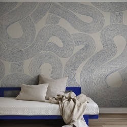 Fototapet lavabil, Zen Mural, Indigo Blue, Sandberg