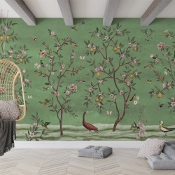 Fototapet Lemon Tree Chinoiserie - Green, Sir Edward - Img 3