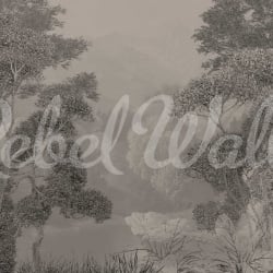 Fototapet, Misty Park, Vintage, Rebel Walls - Img 2