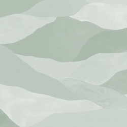 Fototapet, Misty Peaks, Light Green, Rebel Walls - Img 2