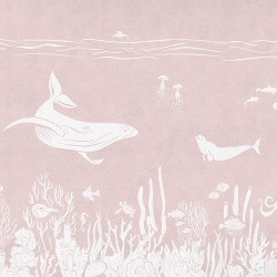 Fototapet Monochrome Sea - Pink, Kikki Belle - Img 2