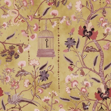 Fototapet, Mystic Garden, Yellow, Rebel Walls - Img 2