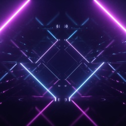 Fototapet, Neon Beams, Midnight, Rebel Walls - Img 2
