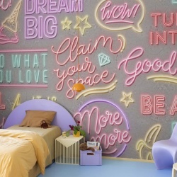 Fototapet, Neon Vibes, Concrete, Rebel Walls - Img 3