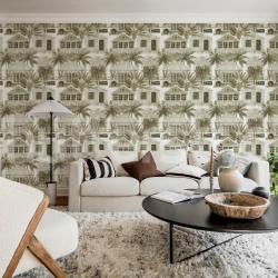 Fototapet, Palm Residence, Sand, Rebel Walls