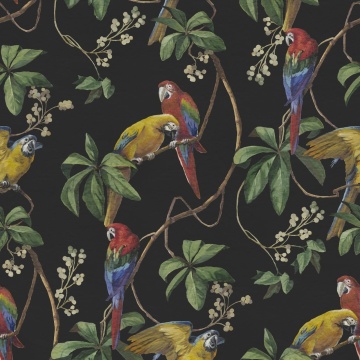 Fototapet, Parrots, Midnight, Rebel Walls - Img 2