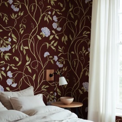 Fototapet, Peony Bloom, Burgundy, Rebel Walls